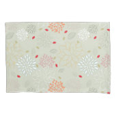 Pastel Tones Retro Bloem Kussensloop (Voorkant)