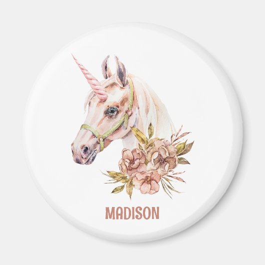 Pastel Tones Unicorn Magneet (Voorkant)