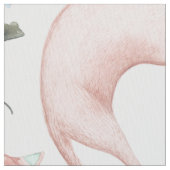 Pastel Toon katten patroon Stof (Close Up)