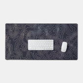 Pastel topografische kaart bureaumat (Keyboard & Muis)