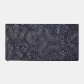 Pastel topografische kaart bureaumat (Voorkant)