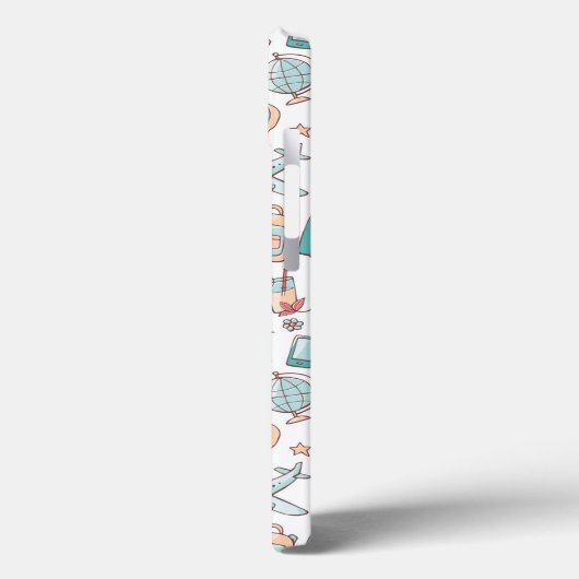 Pastel Tourist Pattern Case-Mate iPhone Case (Achterkant / Links)