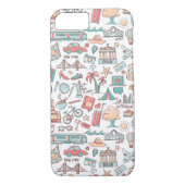 Pastel Tourist Pattern Case-Mate iPhone Case (Achterkant)