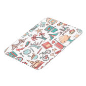 Pastel Tourist Pattern Magneet (Linkerzijde)