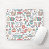Pastel Tourist Pattern Muismat (Met muis)