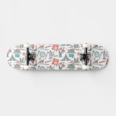 Pastel Tourist Pattern Persoonlijk Skateboard (Horizontaal)