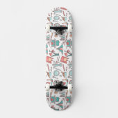 Pastel Tourist Pattern Persoonlijk Skateboard (Voorkant)
