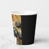 Pastel Track Monster Truck Verjaardag Papieren Bekers (Links)