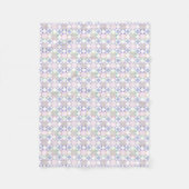 Pastel Traditionele Patchwork Star Quilt Baby Fleece Deken (Voorkant)