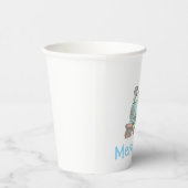 Pastel Train upsherin cup Papieren Bekers (Rechts)