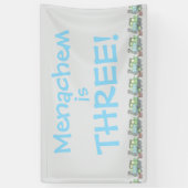 Pastel Train upsherin Spandoek (Verticaal)