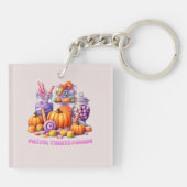 Pastel Treats Parade – Schattige Snoep & pompoen Sleutelhanger (Achterkant)