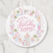 Pastel Treats | Sweet Holiday Wishes Bedankjes Labels (Voorkant)