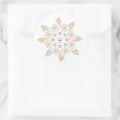Pastel Tree of Life Mandala Ronde Sticker (Tas)