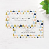 Pastel Triangles Interior Designer Visitekaartjes (Bureau)