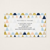 Pastel Triangles Interior Designer Visitekaartjes (Achterkant)