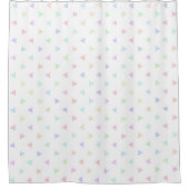 Pastel Triangles Pattern Multicolor Douchegordijn (Voorkant)