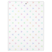 Pastel Triangles Pattern Multicolor  Klembord (Achterkant)