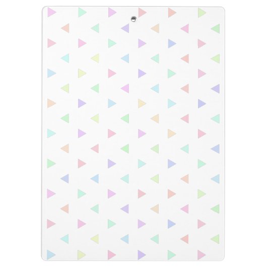 Pastel Triangles Pattern Multicolor  Klembord (Achterkant)