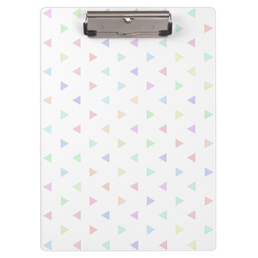Pastel Triangles Pattern Multicolor  Klembord (Voorkant)