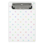 Pastel Triangles Pattern Multicolor Mini Klembord (Voorkant)
