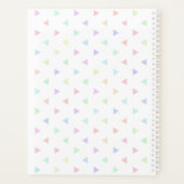 Pastel Triangles Pattern Multicolor Planner (Achterkant)