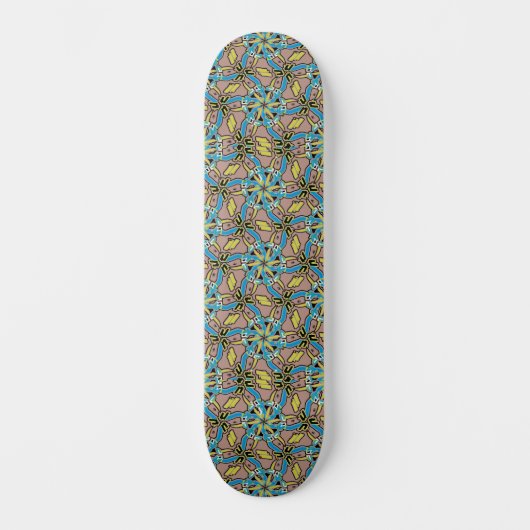 Pastel Tribal Hand getrokken patroon Persoonlijk Skateboard (Voorkant)