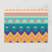 Pastel tribal ontwerp briefkaart (Voorkant)