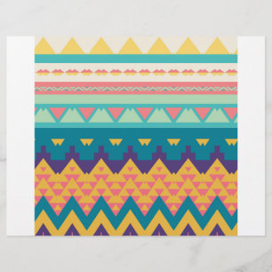 Pastel tribal ontwerp flyer