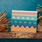 Pastel tribal ontwerp fotoplaat (Zijkant)