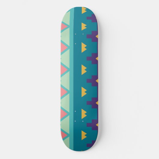 Pastel tribal ontwerp skateboard (Voorkant)