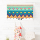 Pastel tribal ontwerp spandoek (Insitu)