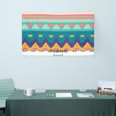 Pastel tribal ontwerp spandoek (Beurs)