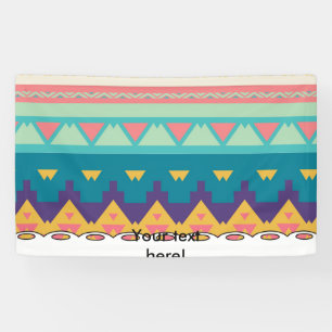 Pastel tribal ontwerp spandoek