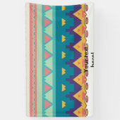 Pastel tribal ontwerp spandoek (Verticaal)