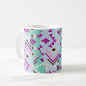 Pastel Tribale Geometrie Koffiemok (Voorkant links)