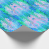Pastel troebel blauw inpakpapier (Hoek)