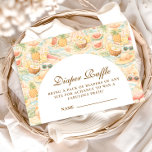 Pastel Tropical Animals Diapper Raffle Informatiekaartje<br><div class="desc">A whimsical watercolor design featuring a playful mix of pastel summer animals surrounded by tropical leaves, seashells, starfish, and soft botanical details. The cheerful palette of peach, mint, coral, and soft blue creates a light storybook atmosphere, while the elegant arch layout keeps the celebration details beautifully framed and easy to...</div>