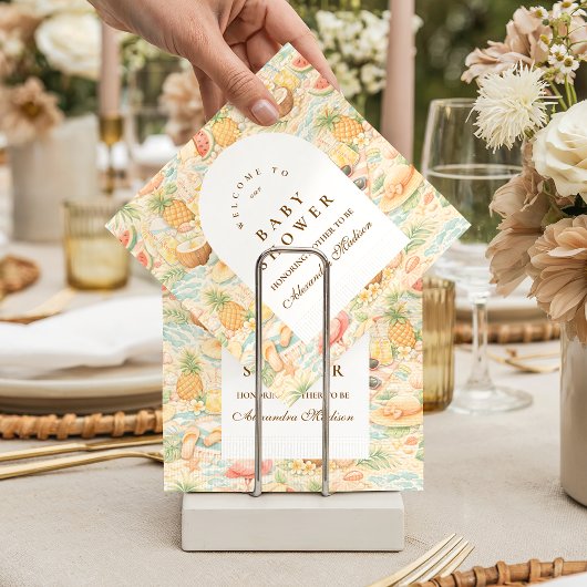 Pastel Tropical Animals Servet