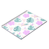 Pastel Tropical Floral Pattern Notitieboek (Linkerzijde)