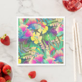 Pastel Tropical Flowers Servet (Insitu)