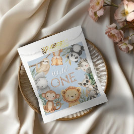 Pastel Tropical Wild One Oerwoud Safari Dieren Bedankzakje