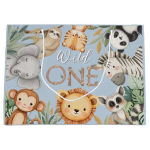 Pastel Tropical Wild One Oerwoud Safari Dieren Groot Cadeauzakje
