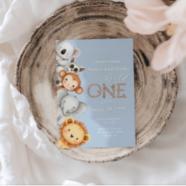 Pastel Tropical Wild One Oerwoud Safari Dieren Kaart