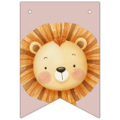 Pastel Tropical Wild One Oerwoud Safari Dieren Vlaggetjes (Eerste vlag)