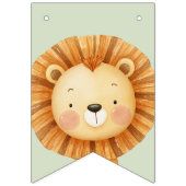 Pastel Tropical Wild One Oerwoud Safari Dieren Vlaggetjes (Eerste vlag)