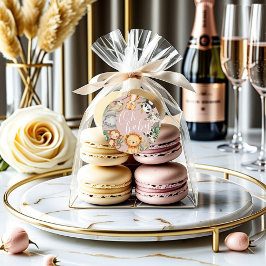 Pastel Tropisch baby shower Oerwoud Safari Dieren Ronde Sticker