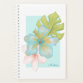 Pastel Tropisch Boeket met Jouw naam Planner (Voorkant)