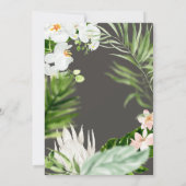 Pastel tropisch+ goud geometrisch baby shower uitn save the date (Achterkant)