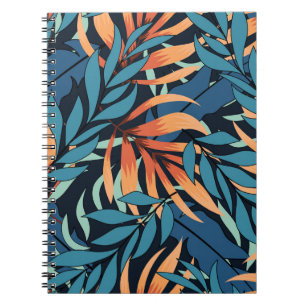 Pastel Tropische Abstracte Botanicals Notitieboek
